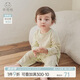 乖奇熊夏季薄款寶寶連體衣長袖睡衣空調(diào)服嬰幼兒哈衣爬服涼感彈力新生兒