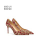 HOLY ROSE【錦繡佳人】紅色秀禾婚鞋絕美不累腳新娘鞋中式高跟鞋結婚禮服鞋 錦繡佳人 6cm 37