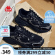 卡帕（Kappa）男鞋夏季網(wǎng)面運(yùn)動鞋子男款網(wǎng)鞋增高老爹鞋休閑跑步鞋 黑色 42.5