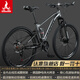 鳳凰（PHOENIX）上海鳳凰軟尾山地車自行車學(xué)生公路男變速雙減震越野青少年賽車 鋼架/輻條魅影灰【雙減震/全軸承】 26寸24速【適合身高158-188cm 】