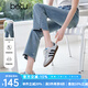 百圖betu女裝2025夏季新款牛仔微喇褲顯瘦有型棉感天絲褲子女2505T56 淺牛仔藍(lán) M