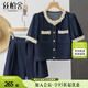 絲柏舍時(shí)尚套裝2025夏裝新女裝蕾絲拼接上衣搭高腰短褲兩件套