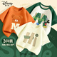 迪士尼迪士尼兒童短袖2025夏季新款時(shí)尚洋氣女童純棉T恤卡通男大童上衣