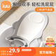 iuu嬰兒洗屁屁神器 可坐躺新生兒浴盆用品 洗寶寶屁股洗澡躺托支架 【TPE軟膠】洗屁屁架丨月牙灰 【可調(diào)高度/角度】