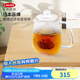 利快 Aderia玻璃杯日本品牌耐熱玻璃單把手可清洗茶杯透明日式簡(jiǎn)約 透明 720ml