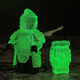 樂高(LEGO)兼容和平精英地鐵逃生積木七級甲可拆卸小人仔拼裝玩具 夜光版七級套【1只裝】