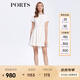 PORTS寶姿早春新品女裝優(yōu)雅休閑短袖連衣裙ASM8D053NWB011 奶白色 S (4)