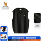William fox&sons新復古回潮多色纖維混紡針織紗復古學(xué)院風(fēng)V領(lǐng)無(wú)袖背心馬甲針織衫 黑色 M /48