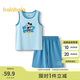 巴拉巴拉兒童背心套裝夏空調(diào)服男女童睡衣家居服【迪士尼IP】209225171214