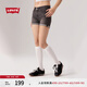 Levi's李維斯女士修身直筒簡約美式復(fù)古時尚隨搭煙灰色牛仔短褲 煙灰色 27