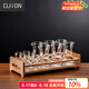 CLITON白酒杯分酒器100ml酒具13件套裝茅臺(tái)一口小酒杯酒盅6壺6杯酒杯架