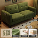 全友家居同款友家居沙發(fā)客廳2025新款小戶(hù)型布藝沙發(fā)休息區接待室 膚燈芯絨墨綠色高彈海綿 單人位70CM送置物袋