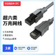 也仁萬(wàn)兆超六類(lèi)網(wǎng)線 CAT6A類(lèi)兼容千兆2.5g 電腦路由器光貓寬帶網(wǎng)絡(luò)8芯雙絞線 灰色 3米  YRUJ-13