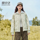 雪中飛短款羽絨服女棒球領(lǐng)2025春季新款時(shí)尚休閑簡(jiǎn)約百搭夾克外套 萌芽綠 M