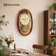 麗聲（RHYTHM）日本正品音樂(lè )客廳用掛鐘家用2026新款創(chuàng  )意靜音掛表時(shí)鐘旺宅掛鐘墻 豪華歐式掛鐘 55cm