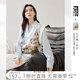 對(duì)白【莫奈聯(lián)名】復(fù)古提花V領(lǐng)針織馬甲女2024冬新款疊穿背心上衣 建筑提花 M