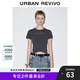 UR2025夏季新款女裝時尚設計感釘珠字母系帶短袖T恤UYV450086 藏青 S