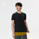 KOLON SPORT/可隆短袖T恤 男子戶(hù)外COLDBLACK接觸涼感防曬UPF50+圓領(lǐng)上衣 LHRT5MN099-BK 黑色 M 170/92A