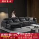 朗剛科技布沙發(fā)客廳家具輕奢北歐現(xiàn)代風(fēng)大大戶型意式極簡高端舒適沙發(fā) 雙扶手單人位1.2米 羽絨坐墊+坐感慵懶