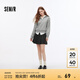森馬（Semir）半身裙女百搭學(xué)院風(fēng)顯瘦短裙俏皮小個(gè)子秋灰色格子百褶裙時(shí)尚 灰色調00422 M