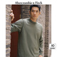 ABERCROMBIE & FITCH男裝女裝情侶裝24春夏款經(jīng)典百搭長袖黑色多色T恤KI123-4181 草綠色 L (180/108A)