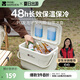 牧高笛（MOBIGARDEN）寒霜22L保溫箱 戶外露營(yíng)大容量?jī)?chǔ)物收納保鮮箱 NX23684002 月影白