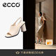 愛(ài)步（ECCO）魚(yú)嘴高跟涼鞋女 25年夏季新款休閑百搭圓頭粗跟涼鞋 雕塑233313 石灰色23331301378 36