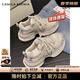 CAMILA KSENIA爆款老爹鞋女士2025新款夏季休閑百搭厚底增高品牌運動鞋子跑步鞋 香檳色 38