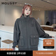moussy【新復古回潮】 美式復古學院風寬松大口袋外套028HAZ80-2151 060棕色 均碼