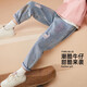 ASK JUNIOR女童褲子2025秋季兒童時(shí)尚刮破牛仔長(zhǎng)褲 藍(lán)色 140
