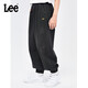 LeeLee牛仔褲男童寬松流運(yùn)動(dòng)休閑褲LK3X1SBB0249 黑灰色 150 
