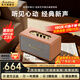 旋律玫瑰 MELODIC ROSE02藍(lán)牙音箱復(fù)古居家藝術(shù) 音響家用室內(nèi) 桌面高端辦公室立體聲HiFi高音質(zhì)大功率大音量廣場(chǎng)舞低音炮 【復(fù)古棕】130W立體音低音炮
