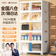 OES收納柜免安裝可折疊收納箱塑料多層儲置物柜客廳靠墻零食衣柜子 75cm 面寬-升級加固/超大容量 混色款【 5層 】超強承重力/性價比之王