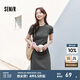 森馬（Semir）連衣裙女收腰T恤裙小心機(jī)夏季2025新款繡花圓領(lǐng)短裙簡(jiǎn)約休閑 深花灰00120 M