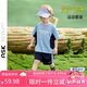 ASK JUNIOR男童兒童運動套裝2025夏季吸濕速干嬰幼短袖短褲 藍色  100 