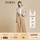 PORTS寶姿商場同款春夏新款女裝“Crop Top格紋短西裝”LD8J086PFD122 亞麻淺金混色 M (6)