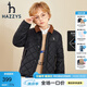 哈吉斯（HAZZYS）品牌童裝兒童男女童冬新款棉服時(shí)尚百搭防風(fēng)防水棉服 鉆石黑 165