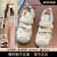 CAMILA KSENIA羅馬涼鞋女士夏季外穿2025新款厚底包頭鞋透氣鏤空運(yùn)動(dòng)鞋子洞洞鞋 米白色 38