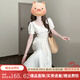斐莉玥高級(jí)感法式白色娃娃領(lǐng)連衣裙子女夏季2025新款小個(gè)子收腰氣質(zhì)長(zhǎng)裙 [白色][娃娃領(lǐng)/設(shè)計(jì)感/小眾/ M 45/55kg/