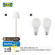宜家（IKEA）ARSTID奧思迪復(fù)古經(jīng)典臺燈臥室燈裝飾床頭燈 黃銅/白色落地?zé)?E27燈泡806流明