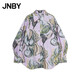 JNBY/江南布衣25夏新品襯衫棉質(zhì)寬松浪漫花卉長(cháng)袖襯衣5P421564H