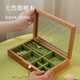北歐國度實(shí)木質(zhì)首飾盒精致創(chuàng  )意翻蓋手飾品項鏈耳環(huán)收納盒禮盒空盒高檔禮物