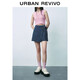 UR2025夏季新款女裝復古休閑一片式系帶牛仔短褲UYU850040