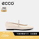 愛步（ECCO）芭蕾舞鞋女 25年新款時(shí)尚瑪麗珍方頭低跟淺口單鞋 舞悅234333 冰白色23433301017 （羊皮革） 37