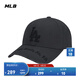 MLB官方 男女情侶棒球帽刺繡LOGO帽子運動休閑時尚鴨舌帽CPKP 洛杉磯道奇隊/黑色 均碼