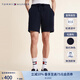 TOMMY HILFIGER夏季男裝通勤簡(jiǎn)約小繡標(biāo)抽繩腰合身休閑運(yùn)動(dòng)直筒短褲02280 藏青色DW5 L