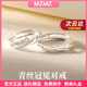 MZMZ鉑金情侶戒指pt950白金對戒求訂婚鉆戒情人節(jié)生日禮物送女友老婆 輕奢款-青絲對戒（活口）
