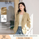 香影休閑黃色小西裝外套女2025春季新款韓版寬松職場(chǎng)顯瘦正肩西服 黃色 S