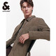 杰克·瓊斯（JACK&JONES）男裝衣服秋冬短款羽絨服男保暖外套合集 224323005棕灰色 M 175