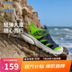 Skechers斯凱奇兒童夏季男童包頭涼鞋休閑透氣防滑魔術(shù)貼童鞋406511L
